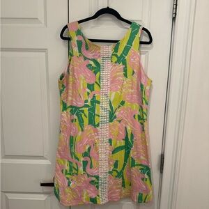 Lilly Pulitzer Pink and Green Floral Dress